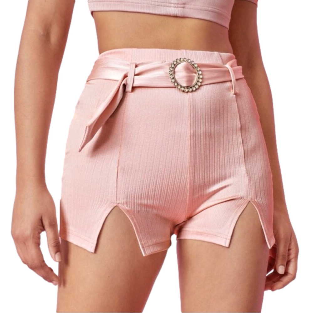 M-Slit Pink Shorts